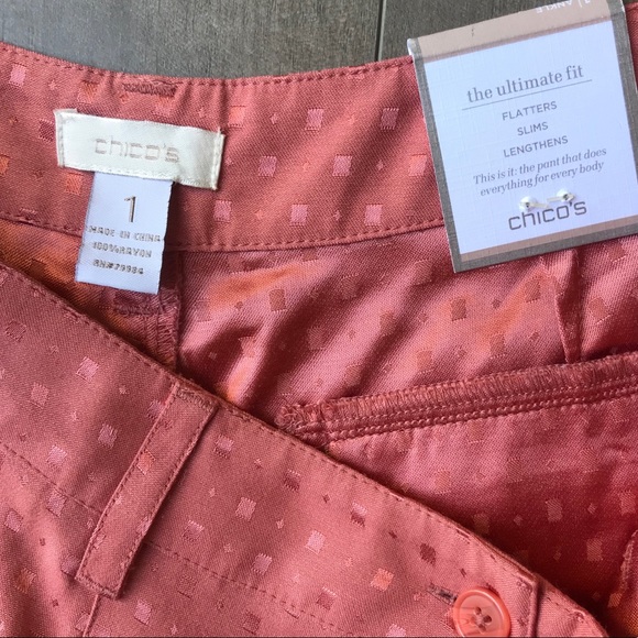 NWT Chico’s Ultimate Fit Pleated Pant Size 1 - Picture 7 of 8